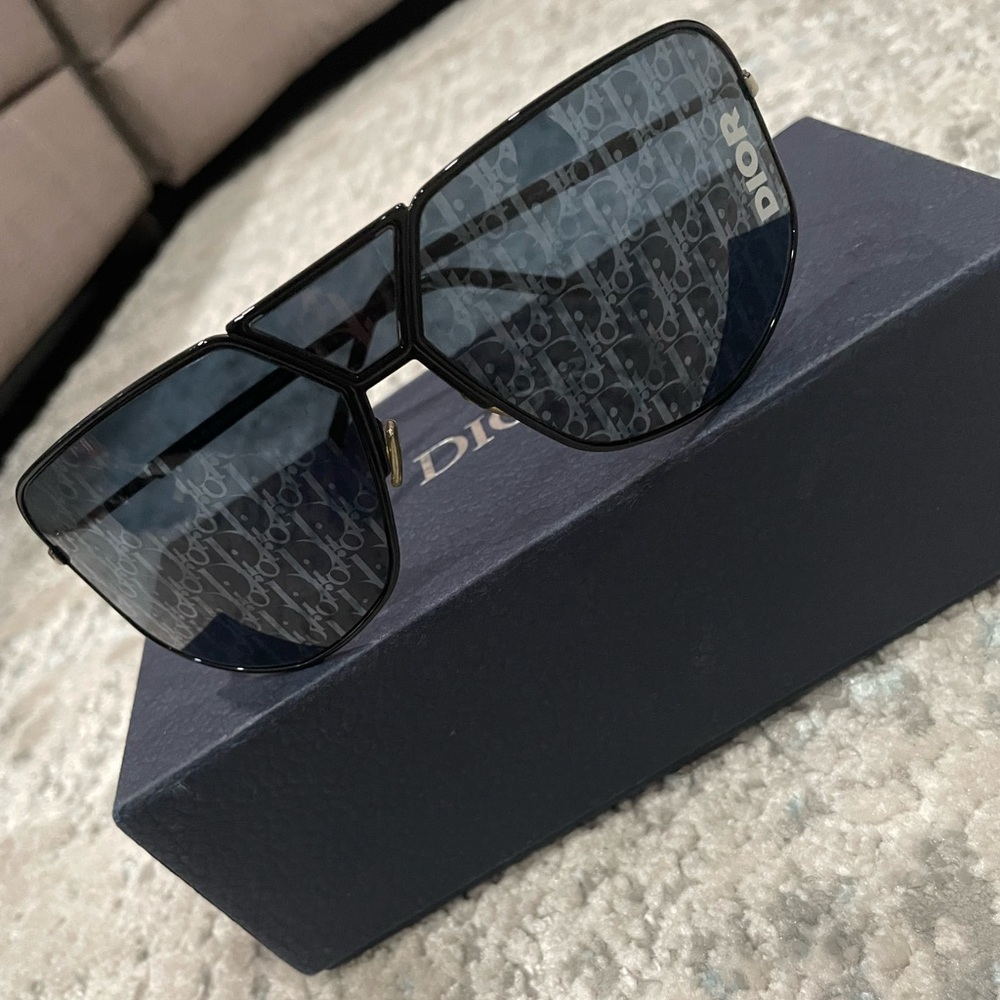 Christian Dior Diorultra (8077R) Shield Logo Unisex Sunglasses 100% Authentic